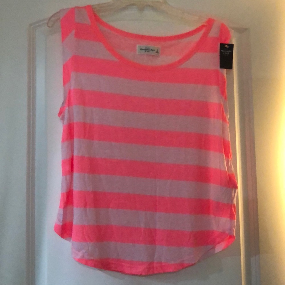 Colorful stripes top.